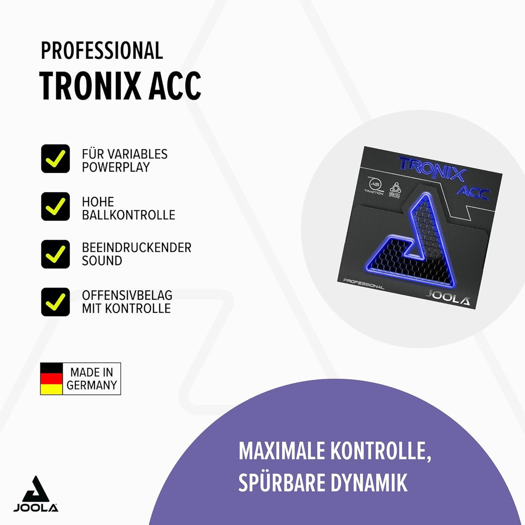 JOOLA Tischtennis-Belag TRONIX Acc Rot Max