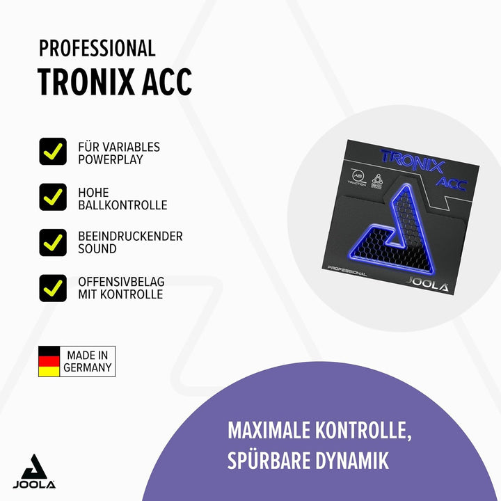 JOOLA Tischtennis-Belag TRONIX Acc Rot Max