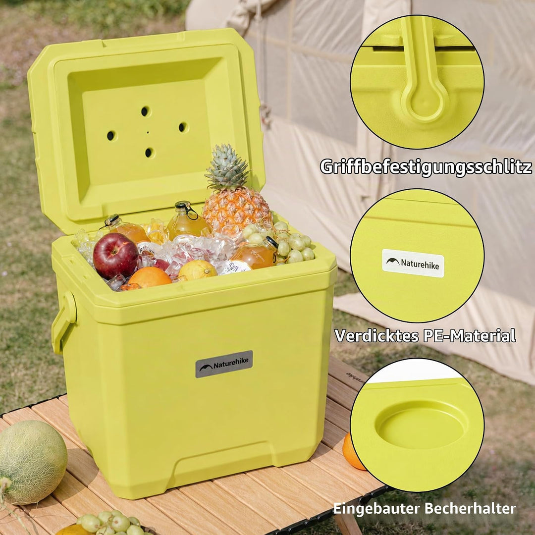 Naturehike Kühlbox 17 Liter/24 Liter/36 Liter Thermobox hochwertige PU Isolierbox 48 Std. Kühlleistu
