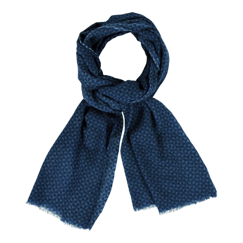 LES POULETTES -Schal 100% Wolle Windmühle - Blau