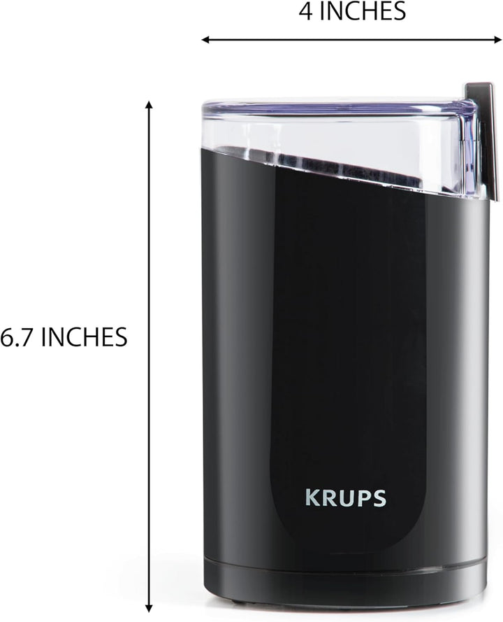 Krups F20342 Kaffeemühle und Gewürzmühle in Einem | Leistungsstarker Motor | Mahlgrad variabel | 75g