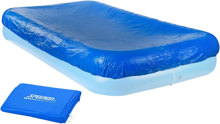Speeron Zubehör zu Jumbo Pool: Aufblasbares Jumbo-Planschbecken inkl. Abdeckung, 305 x 183 x 51 cm (
