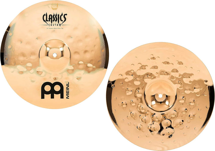 Meinl Cymbals Classics Custom Extreme Metal Hihat 14 Zoll (Video) Schlagzeug Becken (35,56cm) B12 Br
