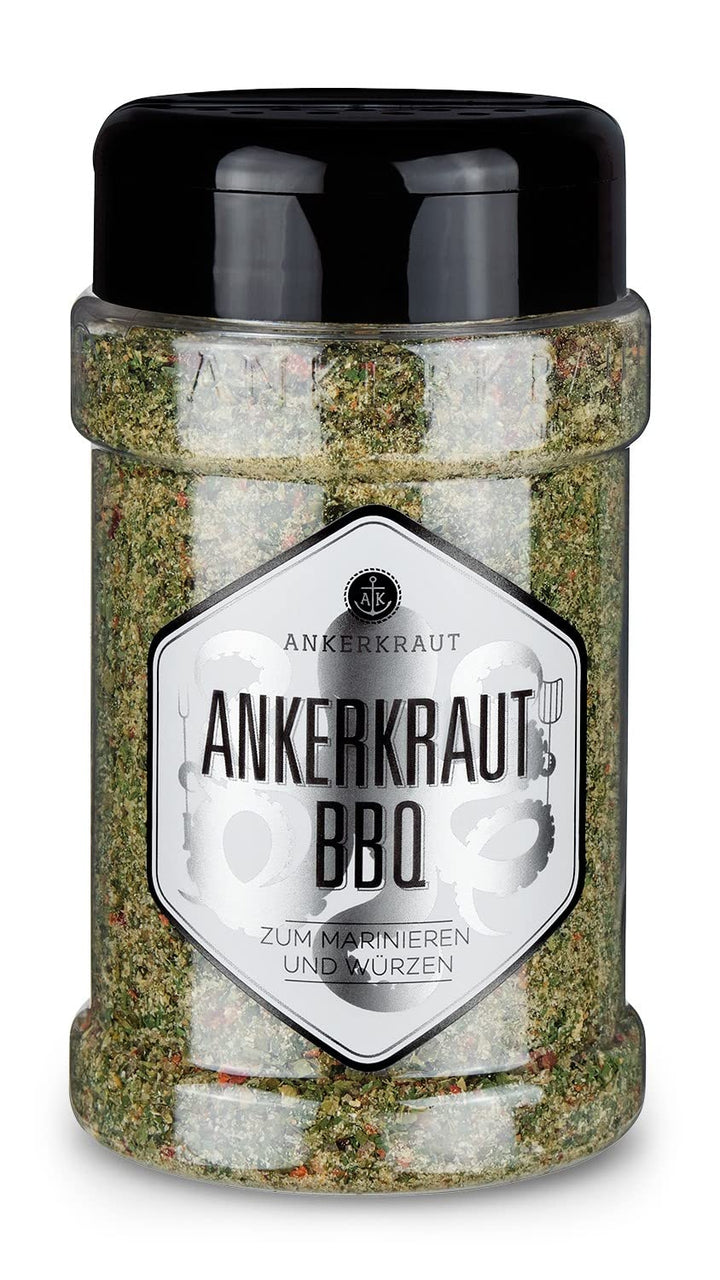 Ankerkraut Grill Set mit 6 Streuern, mit Premium-Gewürzmischungen und BBQ-Rubs, Geschenk-Set mit Sal