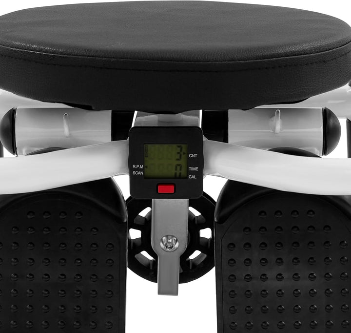 2 In 1 Hüfttwister &amp; Stepper für Zuhause Testsieger Bis 150KG Mini Stepper mit LCD Display, 2 Widers