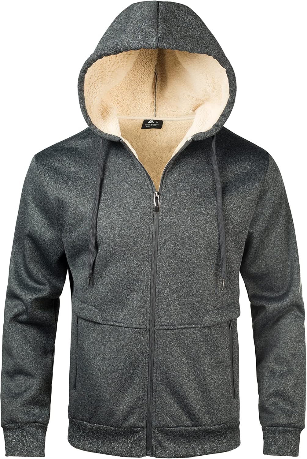 igeekwell Herren Hoodie, Herren Reissverschluss Kapuzenpullover Fleece Kapuze Casual Sweatshirt Clas