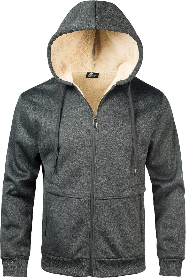 igeekwell Herren Hoodie, Herren Reissverschluss Kapuzenpullover Fleece Kapuze Casual Sweatshirt Clas