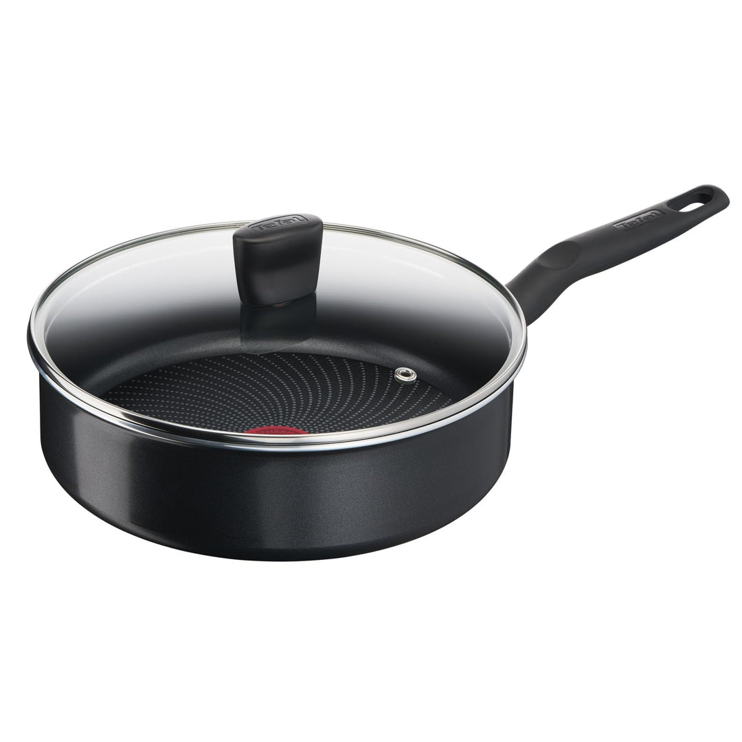 Tefal C26732 Start'Easy Schmorpfanne mit Decke 24 cm | Aluminium | Titanium-Antihaftversiegelung | T