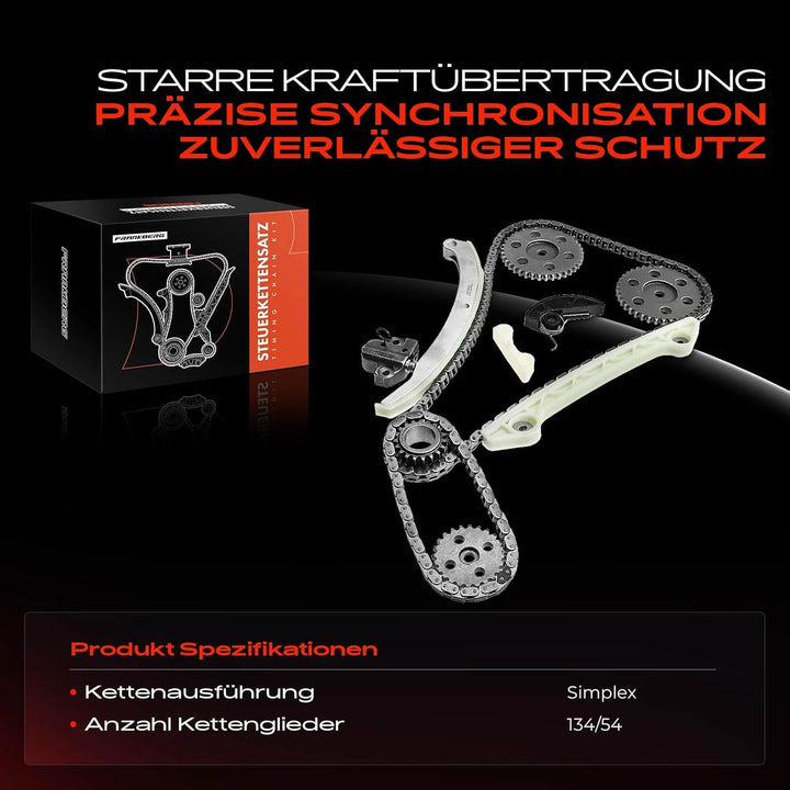 Frankberg Steuerkettensatz Kompatibel mit Mondeo IV/Mondeo IV Turnier BA7 2.3L Benzin 2007-2015 1347