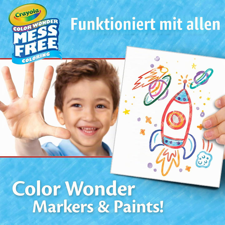 Crayola Color Wonder Mess Free Coloring, Blanko-Malseiten, 50 Stück, bedruckbares Nachfüll-Set