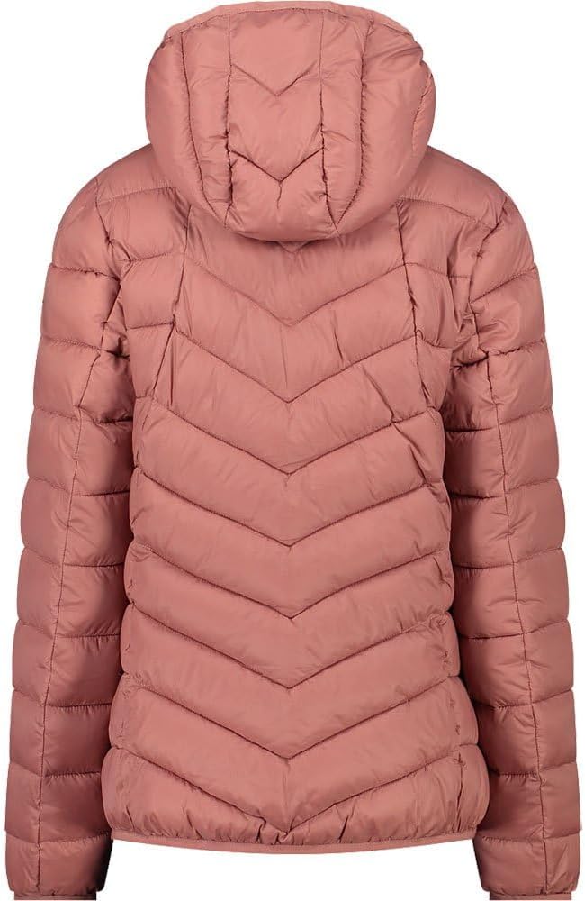 CMP Damen Damenjacke mit Fester Kapuze Gepolsterte Jacke XXS Quarz, XXS Quarz