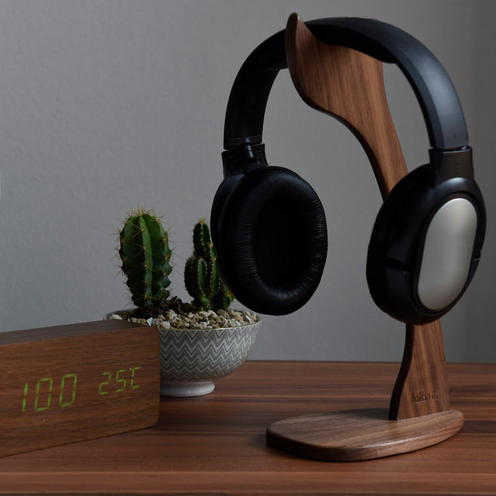 kalibri Kopfhörerhalter Kopfhörerständer Universal aus Holz - Kopfhörer Halter Gaming Headset Halter