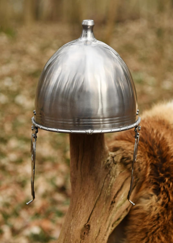 Keltischer Helm Montefortino, Stahl schaukampftauglich Ritterhelm LARP Wikinger