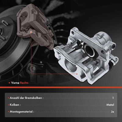 Frankberg Bremssattel Bremszange mit Halter Hinten Links Kompatibel mit Freelander 2 FA 2.0L 3.2L 20