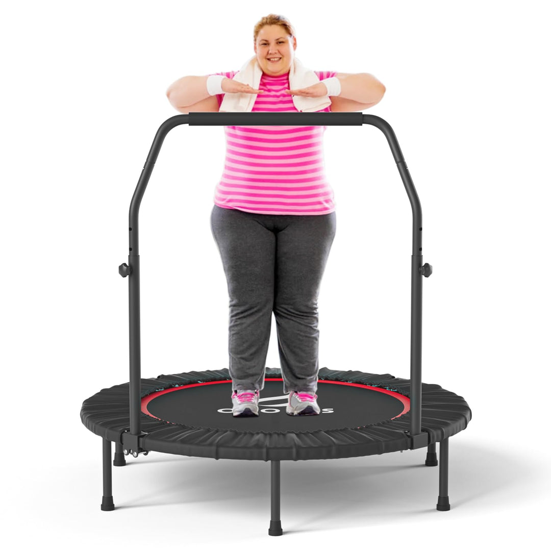CLORIS 101,6 cm faltbares Fitness-Trampolin – maximale Belastung 220bl, Rebounder mit verstellbarem