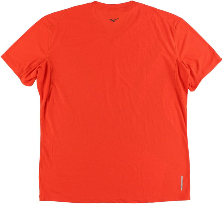 Mizuno Atmungsaktives Thermo-Shirt für Herren, Body-Mapping, kurzärmelig XL Dunkelgrauer Schiefer.,