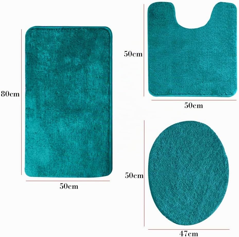 ele ELEOPTION Badezimmer-Set,rutschfeste Badematte schnelltrocknend weich wasserabsorbierend stilvol