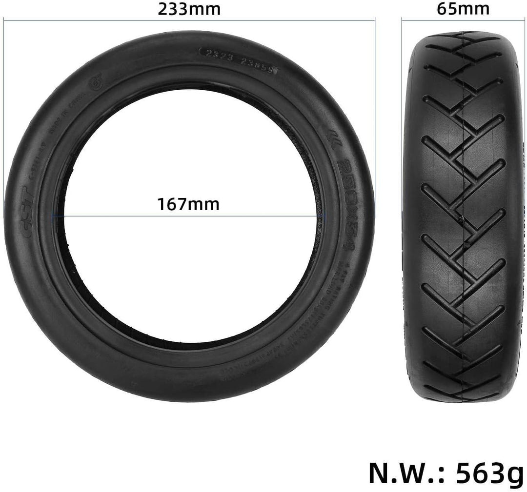 Prodrocam 250 x 54 Reifen Tubeless mit Schlauch für Xiaomi 4 Pro/Lite Elektroroller, 10 x 2,125 Reif