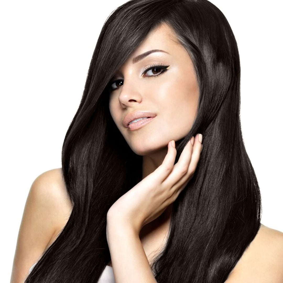 hair2heart Extensions Echthaar Bondings Gewellt - 50 Strähnen 1g 40cm 4/0 mittelbraun 