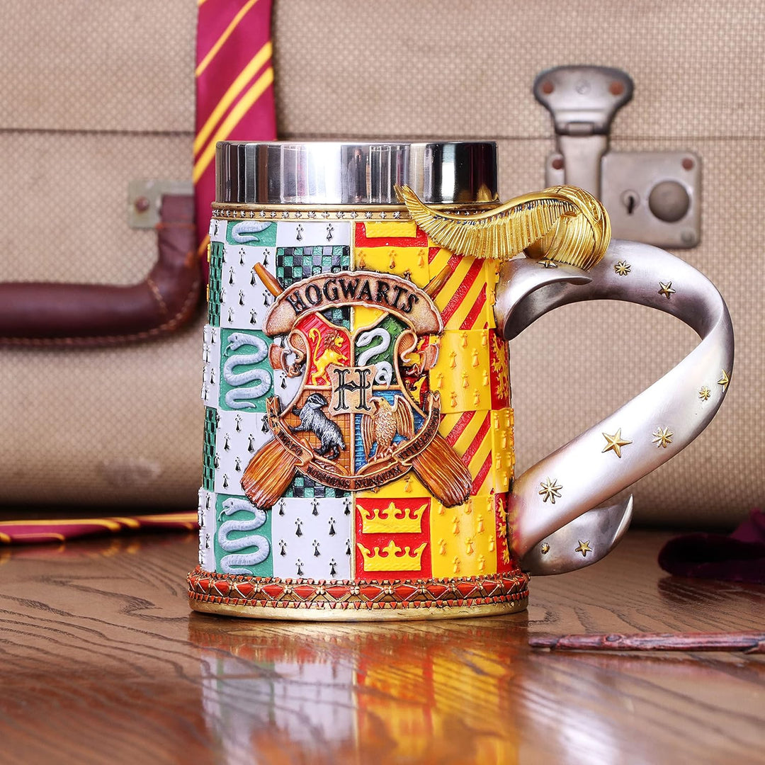 Nemesis Now Collectable Tankard Harry Potter Golden Snitch Quidditch Sammelkrug, Metal, Gelb, 1.25 p