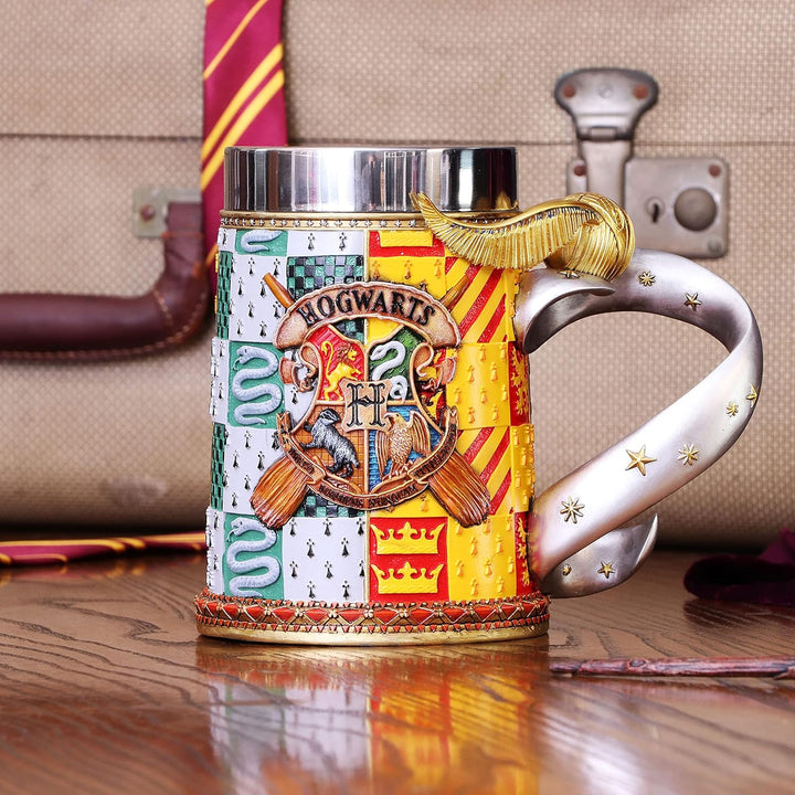 Nemesis Now Collectable Tankard Harry Potter Golden Snitch Quidditch Sammelkrug, Metal, Gelb, 1.25 p