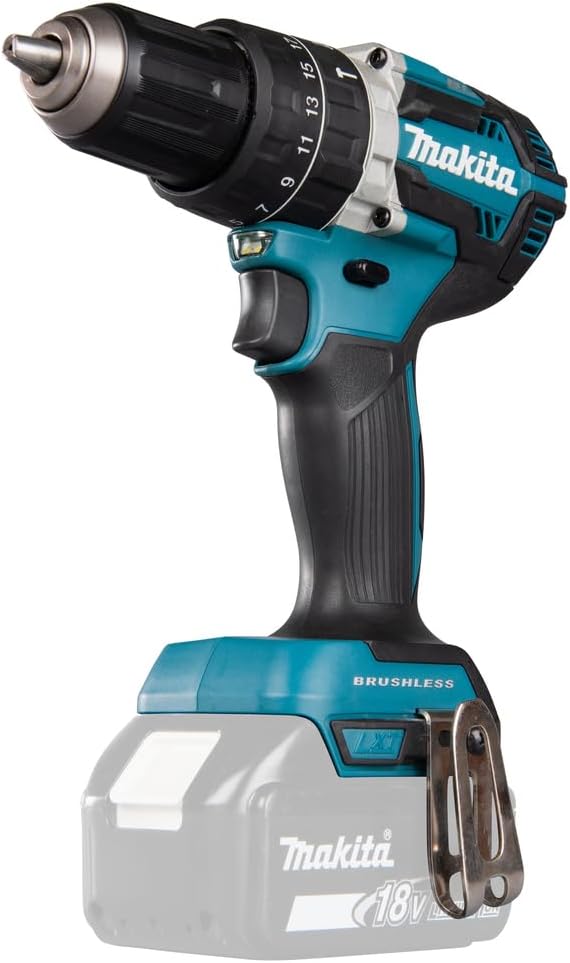 Makita DHP484Z Akku Schlagbohrschrauber 18 V (ohne Akku, ohne Ladegerät), Blau, Small Single ohne Ak
