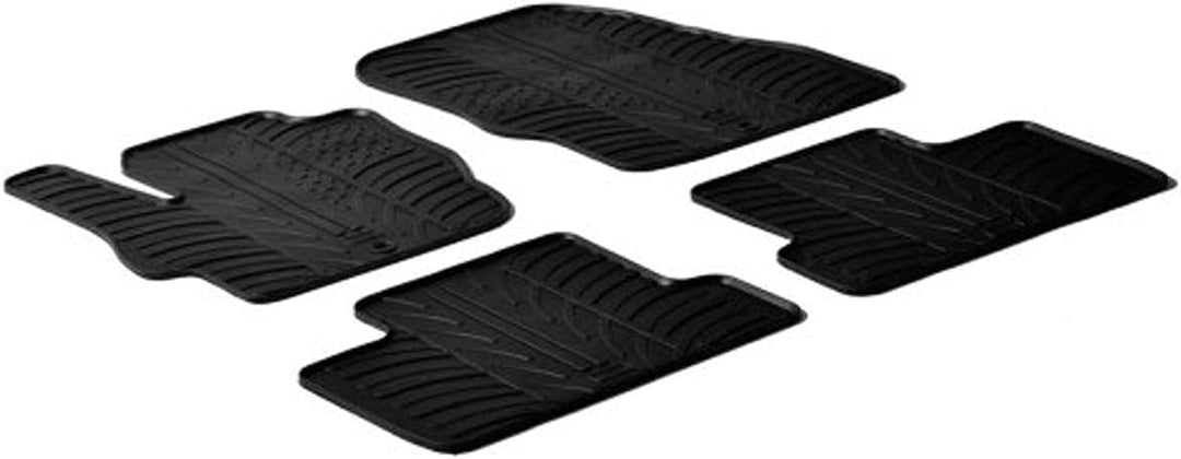 Gledring Satz Gummimatten kompatibel mit Mazda 3 2009-2012 (T Profil 4-teilig + Montage-clips)