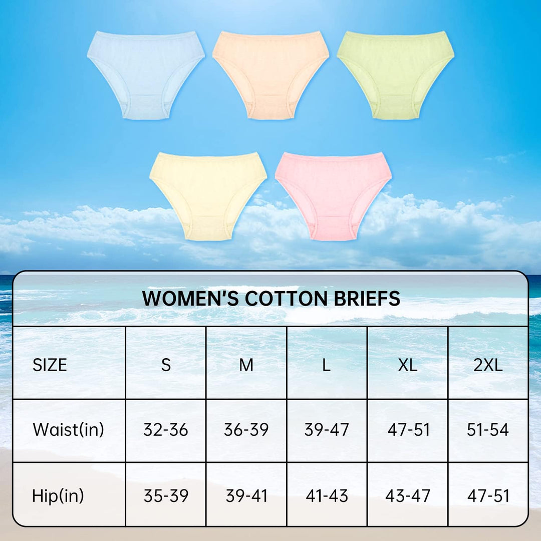 Einwegunterwäsche für Damen Reisen Bunte Baumwollslips Individuell verpackte 100% Baumwolle für Mutt