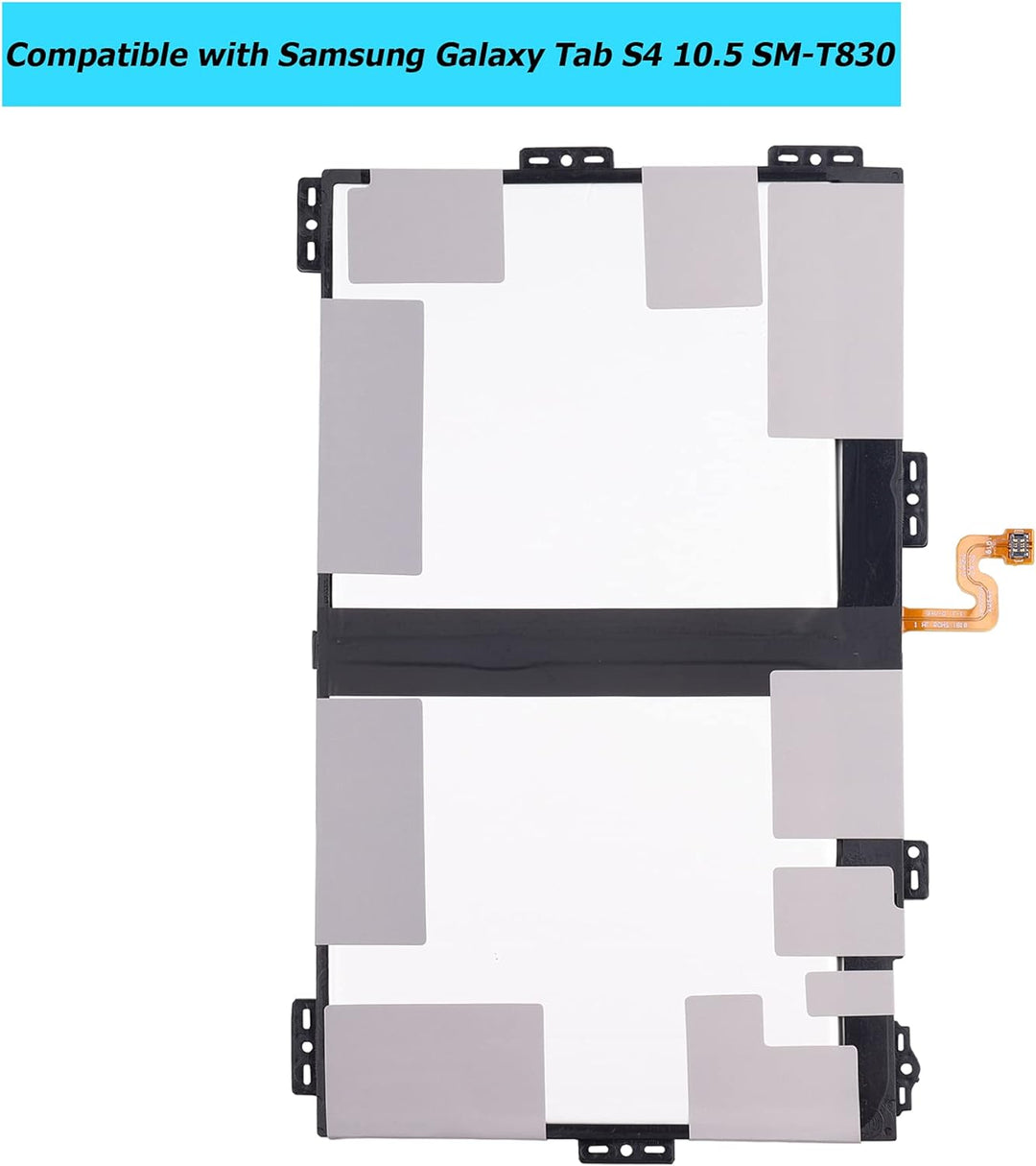 Vvsialeek Akku EB-BT835ABU Für Samsung Galaxy Tab S4 10.5 SM-T830 T835 Series with Toolkit, EB-BT835