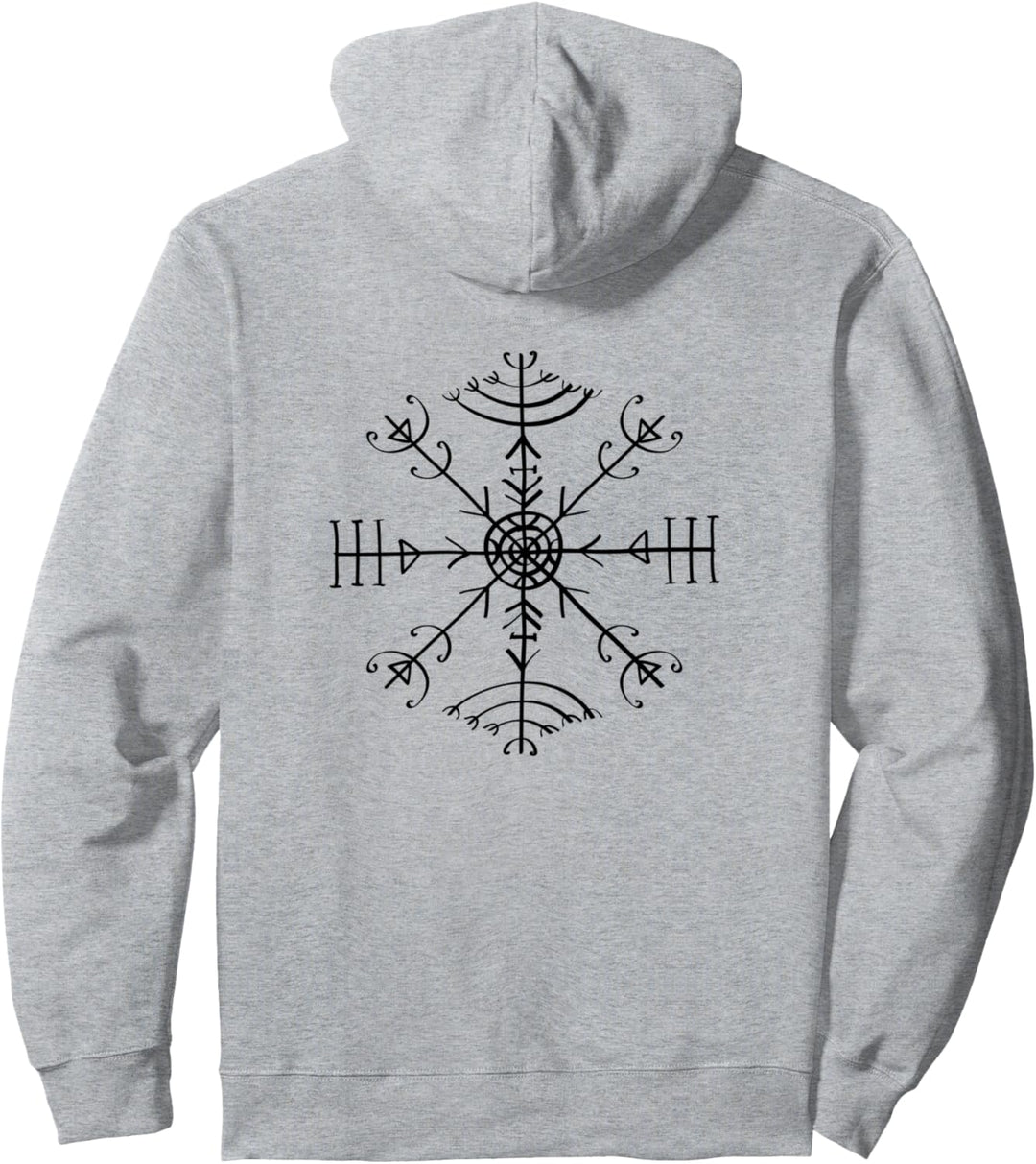 Veldismagn Binde Rune Schutzsymbol Glücksbringer Gesundheit Pullover Hoodie