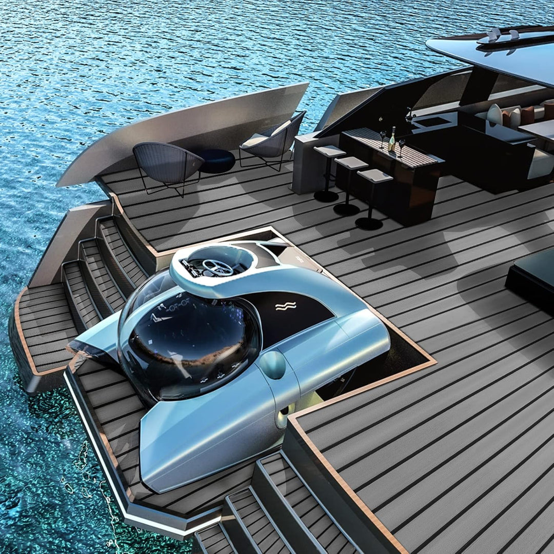 Toogou Neue Generation Eva-Schaum rutschfeste Marine Matte Rückseite mit 3 M Klebstoff, Synthetische