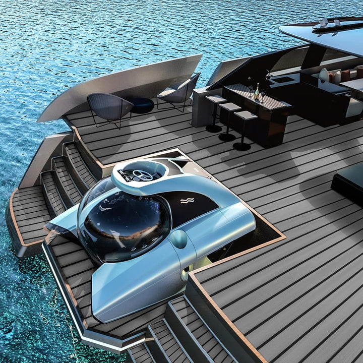 Toogou Neue Generation Eva-Schaum rutschfeste Marine Matte Rückseite mit 3 M Klebstoff, Synthetische