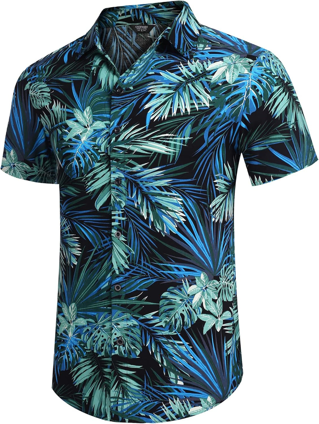 COOFANDY Herren Kurzarm Hemd Blumen Hawaiihemd und Shorts Set Floral Party Outfit Männer Button Down