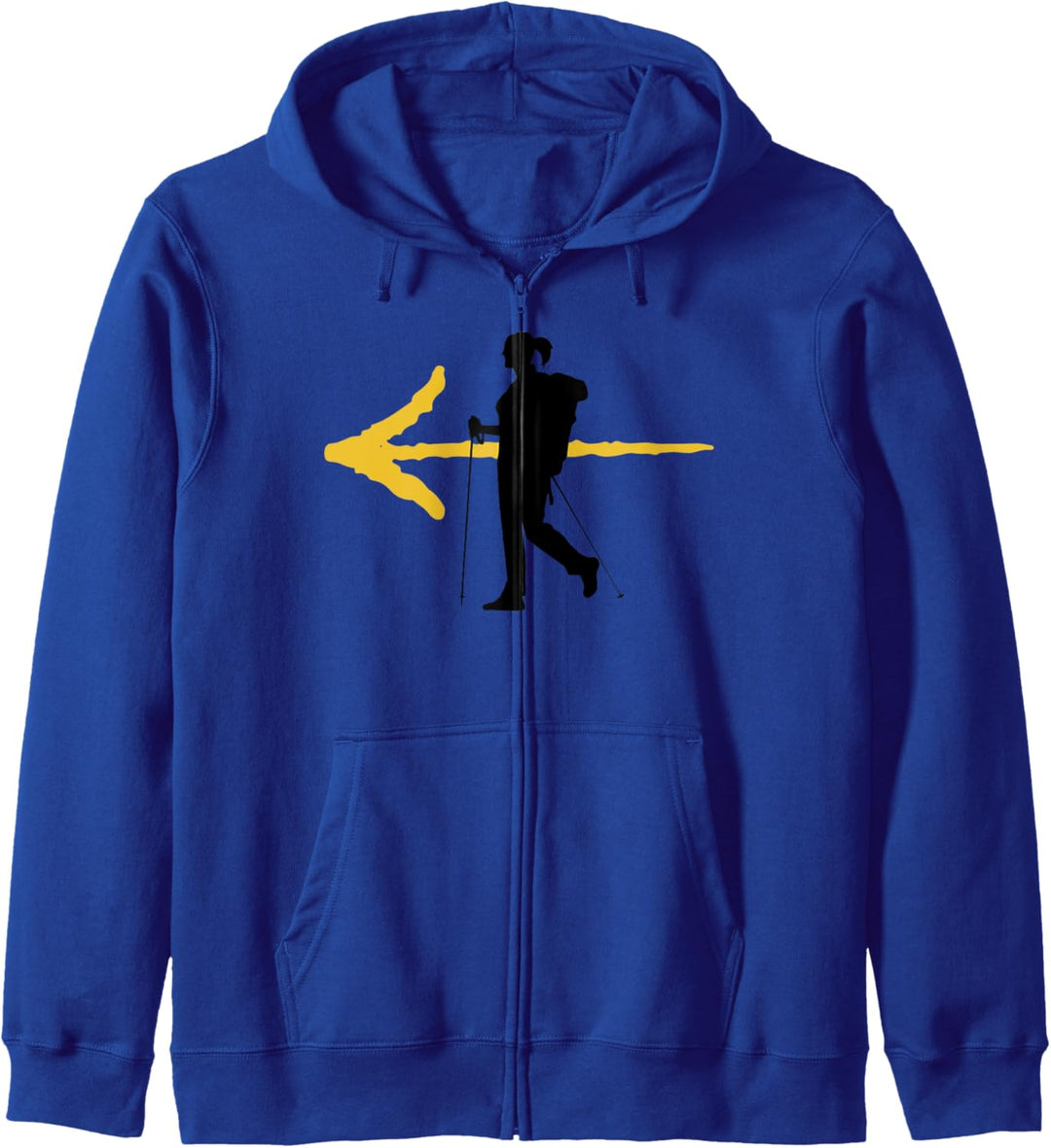 Pilger Camino de Santiago Jakobsweg gelber Pfeil Geschenk Kapuzenjacke