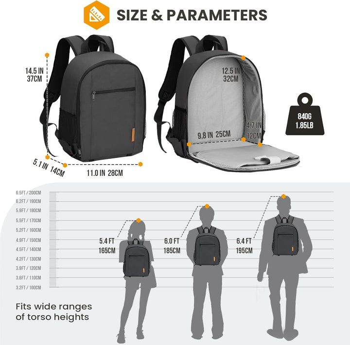 TARION Kamerarucksack Klein Fotorucksack Kameratasche: Kamera Rucksack Kompakt Kamerarucksäcke Leich