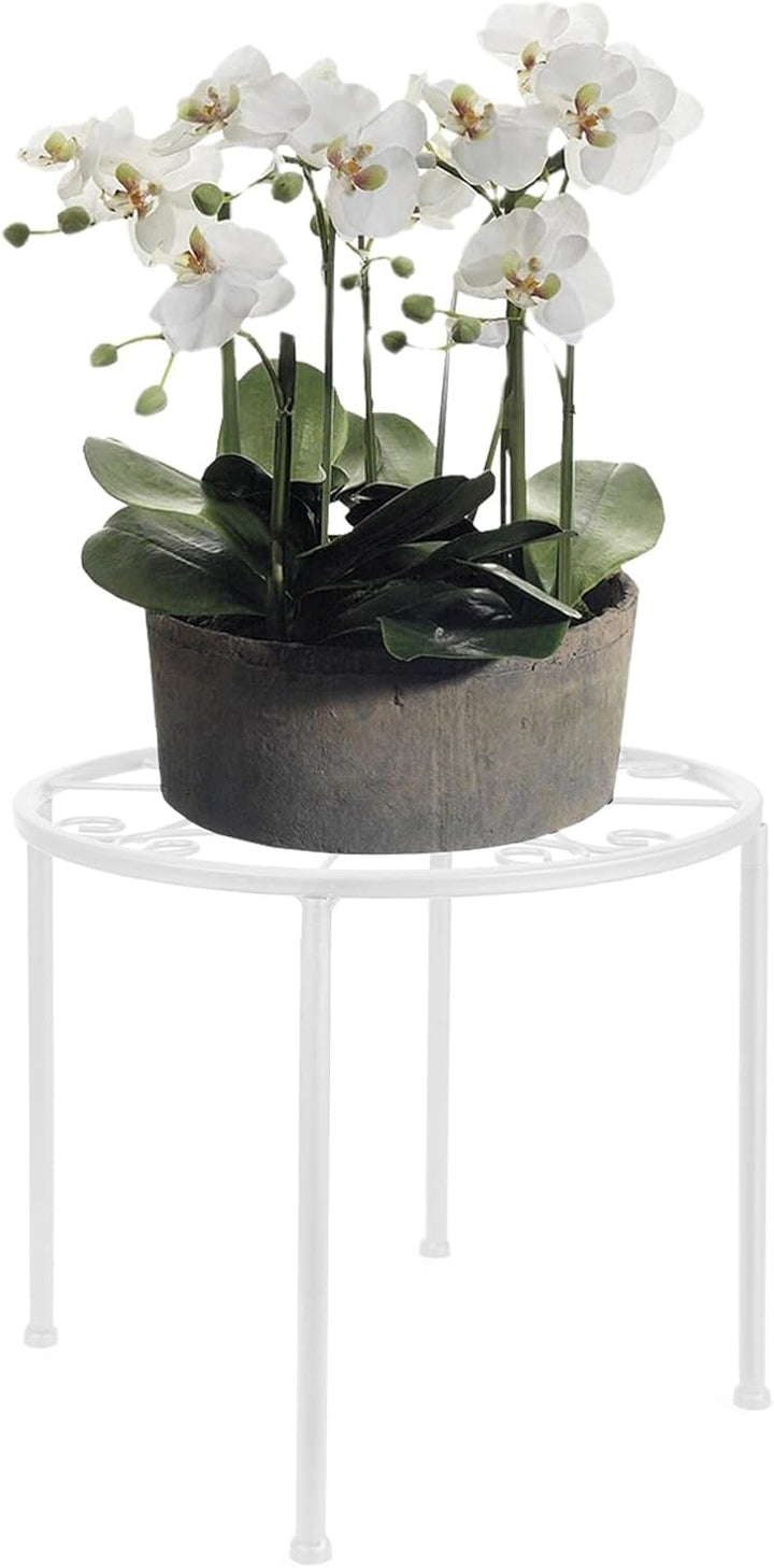 LEUTED Blumenständer 4-in-1 Set, Blumenhocker Metall für Innen Aussen, Pflanzenhocker für Balkone In