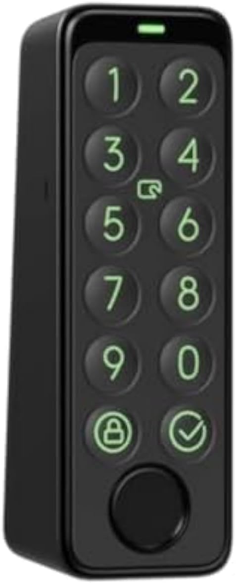 SwitchBot Smart Keypad Touch für SwitchBot Smartes Türschloss, schlüsselloser Zutritt per Fingerabdr
