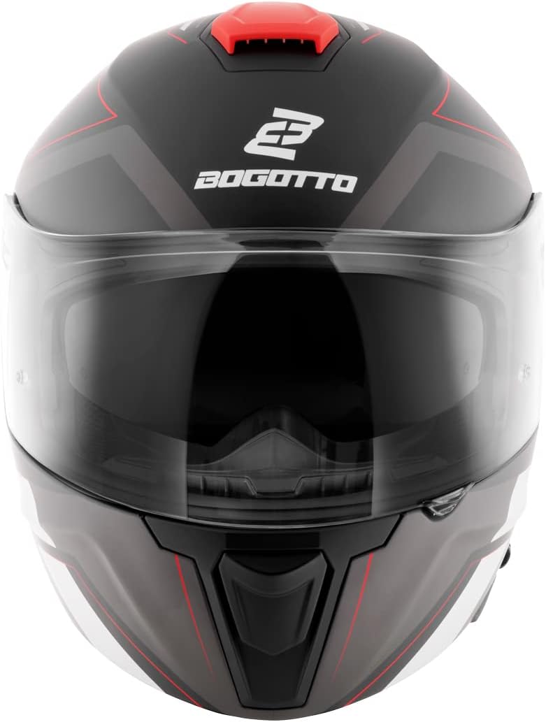 Bogotto FF403 Murata Klapphelm rot/schwarz XS (53/54), rot/schwarz XS (53/54)