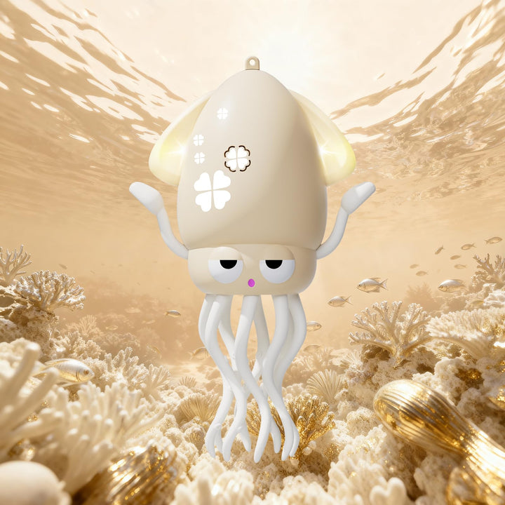 KJIXYUNG Tanzender & krabbelnder Oktopus mit LED Lichtern und Musik - Automatisch schwingendes musik