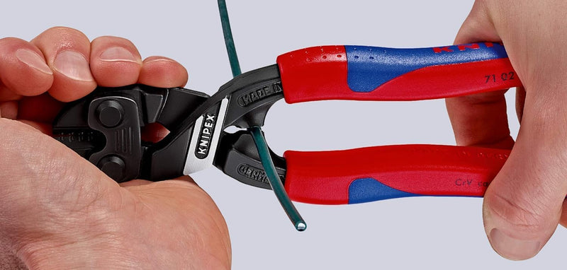 Knipex CoBolt® Kompakt-Bolzenschneider schwarz atramentiert, mit schlanken Mehrkomponenten-Hüllen, m