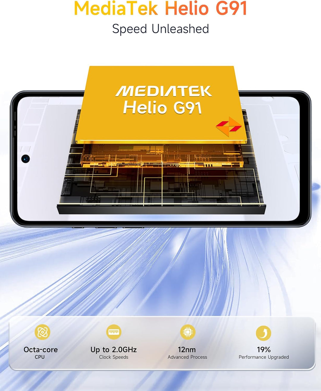 Ulefone Note 18 Pro Handy ohne vertrag, 64MP+50MP+32MP Kamera 12GB+256GB/SD-2TB Android 14 Smartphon