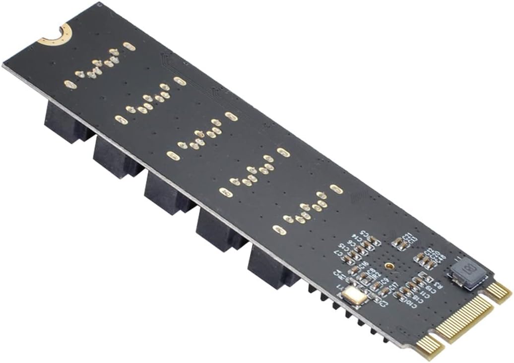 NFHK NGFF JMB575 2280 Key B+M zu SATA 3.0 6 Gbps 5 Ports Classic, Classic