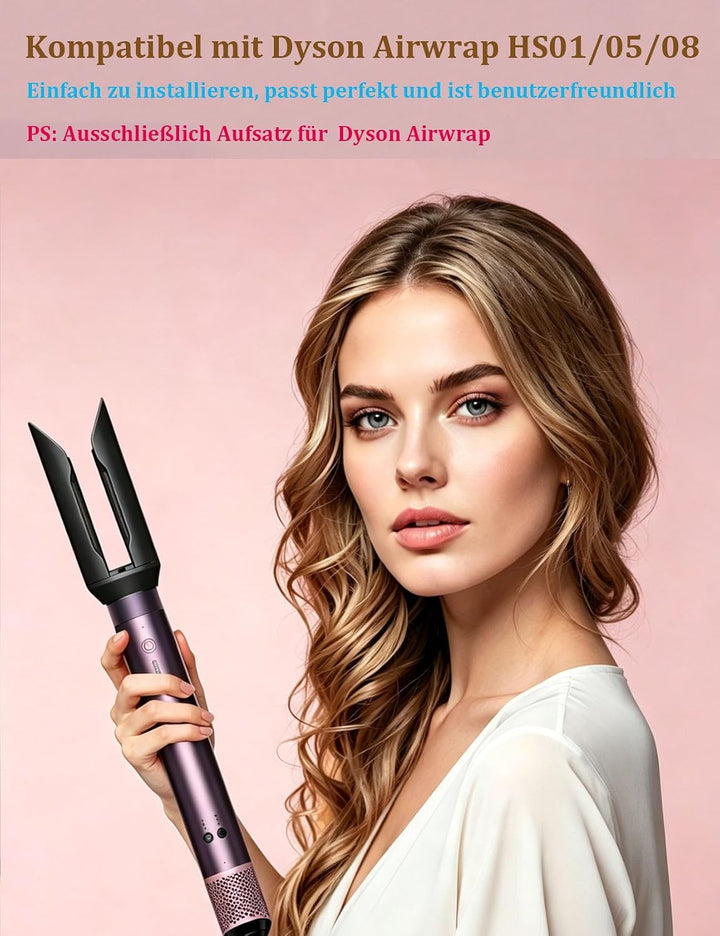 AirSmooth Finishing Aufsatz für Dyson Airwrap kompatibel mit HS01/05/08, zur Verwendung auf trockene