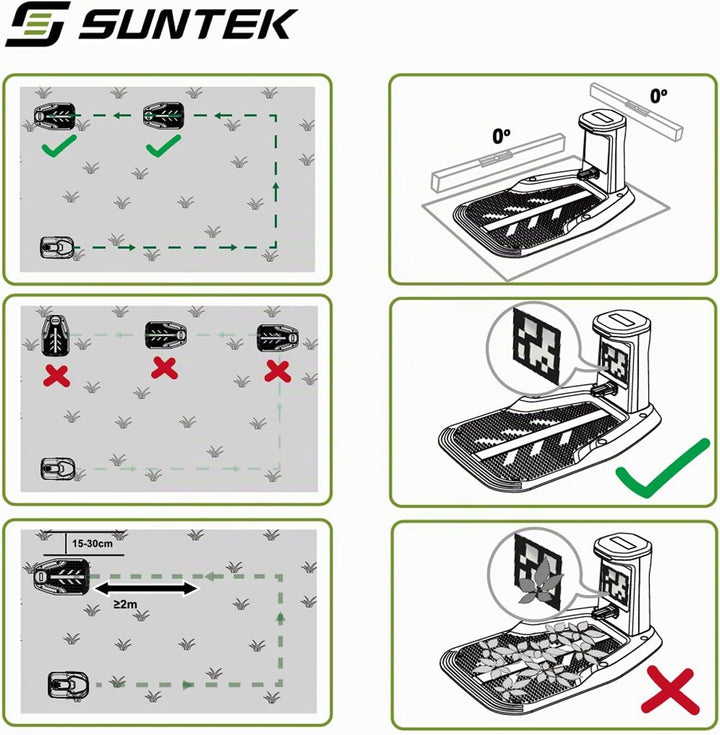 SUNTEK SRM2025 Mähroboter ohne Begrenzungskabel, KI Pure Vision Rasenmäher Roboter für 250 m² mit au