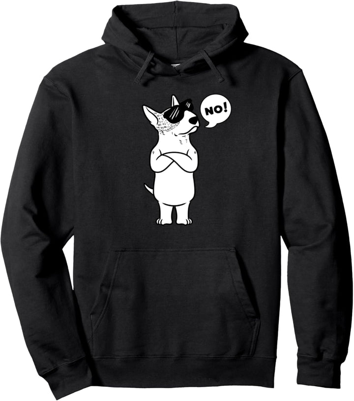 Sturer Miniatur Bullterrier Hund Pullover Hoodie