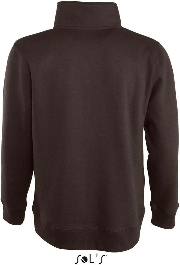 Sols - Scott - Herren Sweatshirt (1/4 Zip) , Chocolate , L