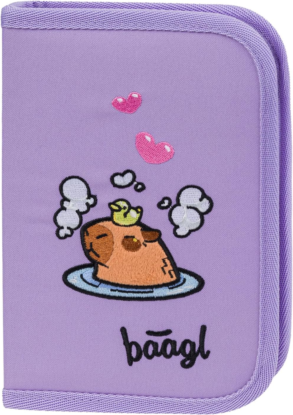 Baagl Schulranzen Mädchen Set 3 Teilig Capybara (Zippy Schultasche für 1. Klasse, Mäppchen, Turnbeut