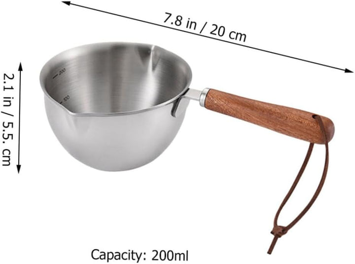 BESTonZON Butter-Sossentopf Mit Ausgiesser Kleiner Topf Zum Eingiessen Von Öl Kleiner Topf Mit Griff