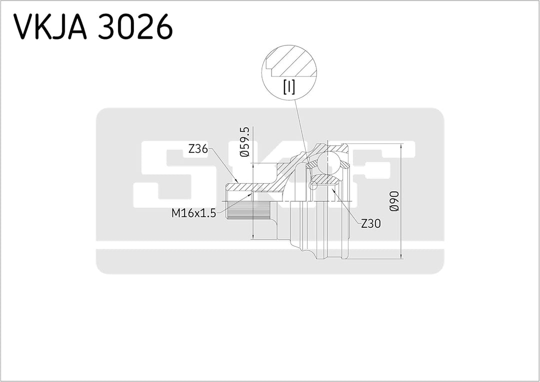 SKF VKJA 3026 Gelenksatz, Antriebswelle