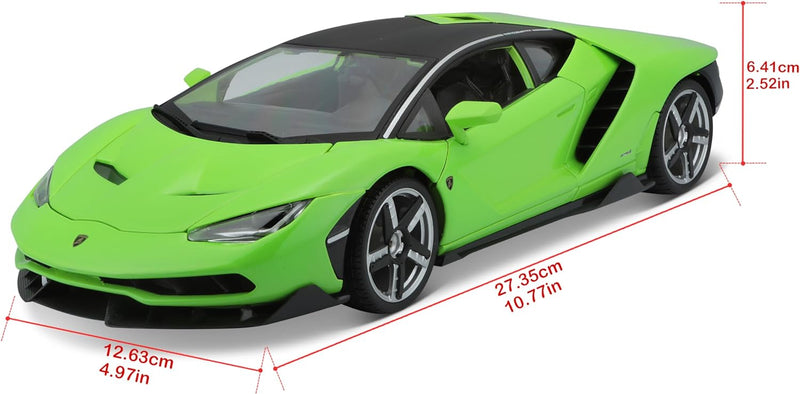 Bauer Spielwaren 31386-00000053 Maisto Lamborghini Centenario: Modellauto mit Federung, Massstab 1:1